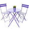 Purple Bistro Table and Chair Set For Hire