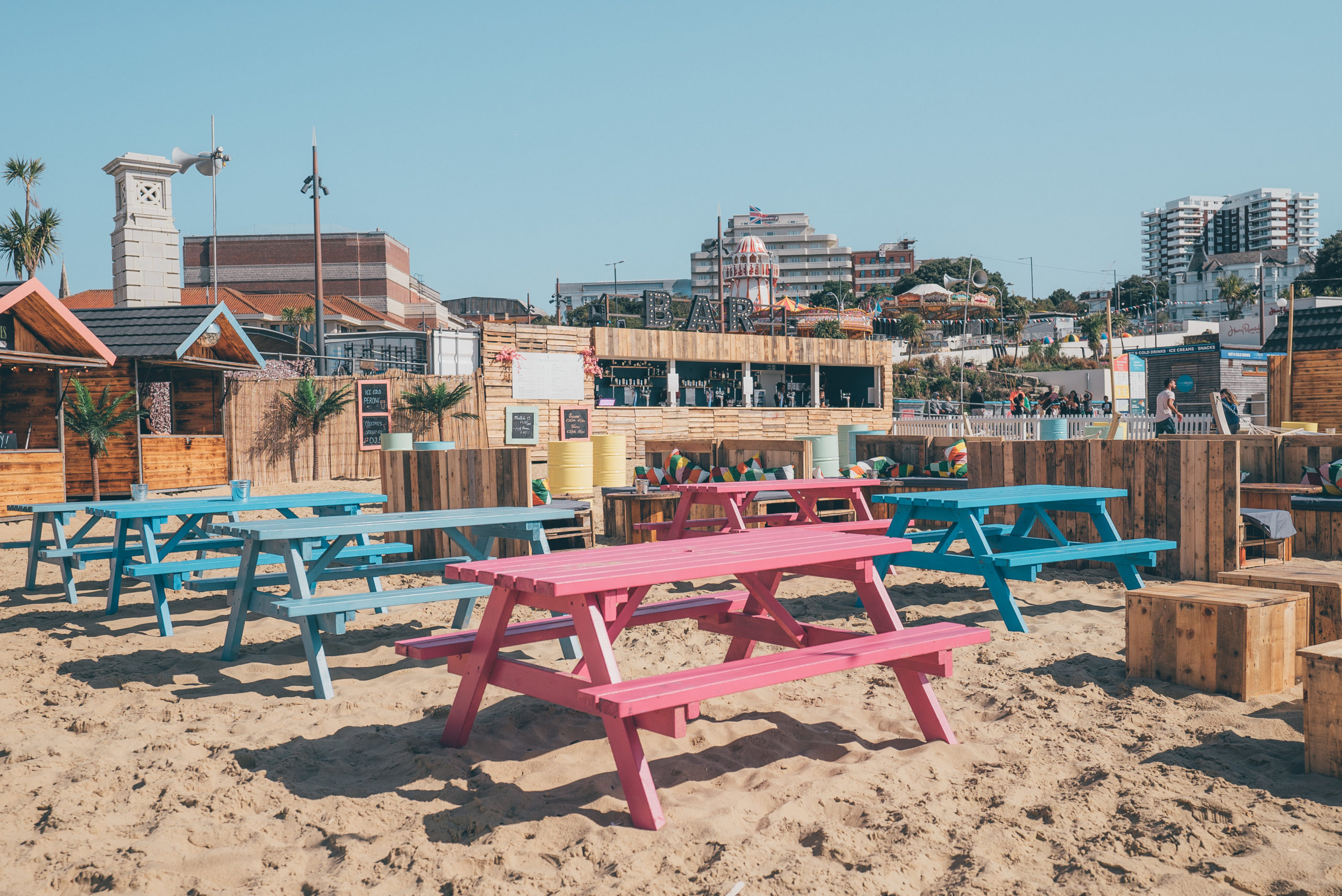 Beach Bar - Repurposed Furniture